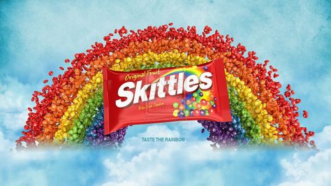 The Amazing Rainbow World Of Skittles Skittles Ad, Space Food, Space Coloring Pages, Coloring Pages Inspirational, Taste The Rainbow, Creativity And Innovation, Bite Size, Processed Food, Beautiful Food