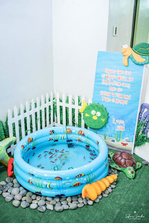 An Under the Sea Boy Party | Philippines Mommy Family Blog One Year Old Under The Sea Party, Under The Sea 3rd Birthday Party Boy, Under The Sea 1 Year Birthday Party, Under The Sea Two Year Old Birthday, 1st Birthday Under The Sea Theme, Aquarium First Birthday Party, Water First Birthday Party, Under The Sea Second Birthday, Aquarium 1st Birthday Party