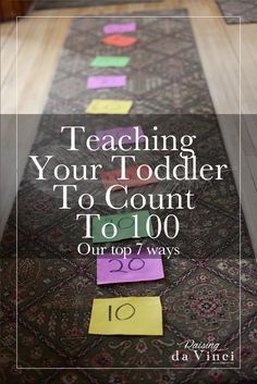 Count To 100, Toddler Math, Teaching Counting, Counting To 100, Teaching Numbers, Teaching Toddlers, Easy Science Experiments, Counting Activities, Toddler Snacks