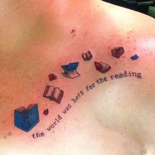 Book Tattoos! Love the phrase. Book Quotes Tattoo, Literary Tattoo, Bookish Tattoos, Literary Tattoos, Kunst Tattoos, Bone Tattoos, Tattoos For Lovers, Inspiration Tattoo, Tattoos Geometric