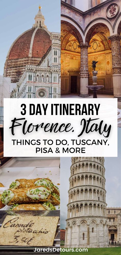 Planning a trip to Florence, Italy on your summer Europe trip? This travel guide is just what you need! We have the perfect 3-day Florence itinerary, featuring the best things to do in Florence, day trips to Tuscany and Pisa, Florence restaurants, and all the travel tips for a fantastic Florence trip. Click through for the complete Florence, Italy travel guide! Europe travel Florence 3 Day Itinerary, Things To Do In Pisa Italy, 3 Days In Florence, Summer Europe Trip, Florence Itinerary, Florence Restaurants, European Spring, Italy Trip Planning, Florence Italy Travel