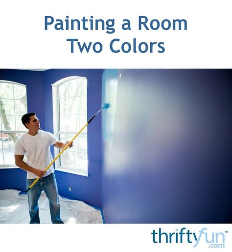 Choosing the right color pallet is important when using two different colors to paint a room. This is a guide about painting a room two colors. Painting A Room 2 Different Colors, Beige Drapes, Painting A Room, Denim Pillow, Gold Decal, Sponge Painting, Room Painting, Southwestern Print, Paint Stripes