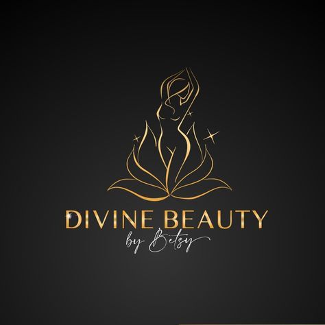 Massage Logo Design Ideas Business Cards, Beauty Spa Logo Design Ideas, Spa Logos Ideas, Esthetics Logo Design, Spa Logo Ideas, Esthetician Logo Ideas, Divine Logo, Herbal Logo Design, Beauty Spa Logo