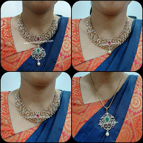 Closed Diamond Sets Indian, Diamond Necklace Set South Indian, Closed Open Setting Diamond Necklace, Latest Diamond Haram Designs, Open Close Setting Diamond Necklace, Latest Nakshi Necklace Designs, Uncut Diamond Necklace Simple, Open Close Setting Diamond Jewellery, Uncut Necklace Designs