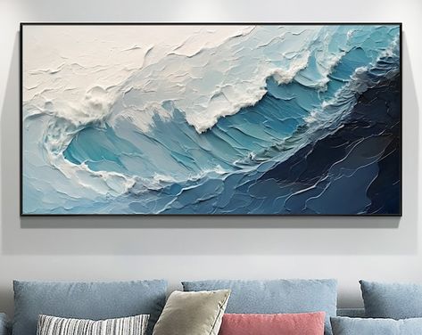 Buy Large Colorful Abstract Painting Textured Abstract Painting Colorful Knife Painting Hand-painted Abstract Art Large Canvas Art Modern Art Online in India - Etsy Zen Wall Art, Ocean Canvas, World Map Art, Canvas Paint, Nautical Wall Art, Sports Wall Art, Oil Painting Texture, Wave Painting, City Wall Art