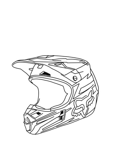 Motocross Drawing, Dirtbike Tattoo, Motorcycle Helmet Tattoo, Motorbike Tattoo Ideas, Trace Fortnite, Drawing Motorcycle, Motocross Tattoo, Moto Stickers, Tekken 2