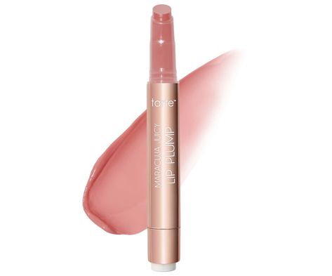 Tarte Maracuja Juicy Lip Plump, Tarte Lip Gloss, Maracuja Juicy Lip Plump, Tarte Maracuja Juicy Lip, Tarte Lip, Peach Lips, Pink Cosmetics, Juicy Lips, Plumping Lip Gloss