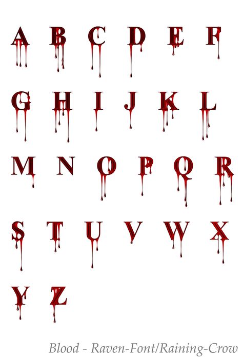 Blood Font, Halloween Lettering, Tattoo Fonts Alphabet, Lettering Styles Alphabet, Tattoo Lettering Styles, Writing Fonts, Graffiti Lettering Fonts, Tattoo Lettering Fonts, Hand Lettering Fonts