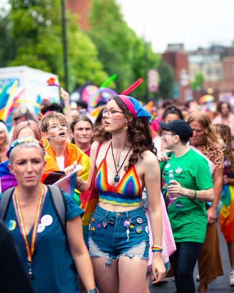 Flying the flag with Pride #Norfolk #norwich #pride Pride Night Outfit, Female Pride Outfits, Last Minute Pride Outfit, Pride Fit Ideas, Pridefest Outfit, Group Pride Outfits, Pink Pride Outfit, Fem Pride Outfits, Women Pride Outfits