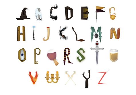 Harry Potter Fonts Alphabet, Harry Potter Alphabet Letters, Harry Potter Font Alphabet, Harry Potter Lettering, Harry Potter Fonts, Harry Potter Letters, Harry Potter Alphabet, Outer Space Crafts, Harry Potter Font