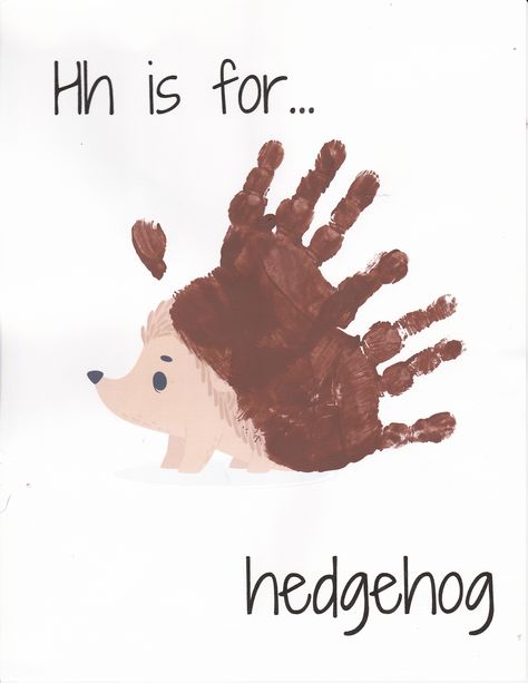 Hedgehog Handprint Craft, Hedgehog Crafts For Preschoolers, Hedgehog Preschool Craft, Hedgehog Crafts For Toddlers, Handprint Hedgehog, Hedgehog Crafts, Hedgehog Craft, Handprint Craft, Daycare Crafts