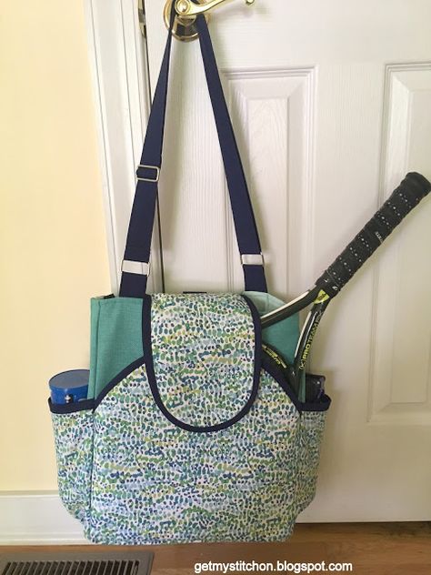 Pickle Ball Bag Pattern, Pickleball Bag Pattern, Pickleball Bag Sewing Pattern, Tennis Bag Pattern, Tennis Bags Backpacks, Pickleball Bag, Ball Inspiration, Sport Tote Bag, Tennis Racket Bag