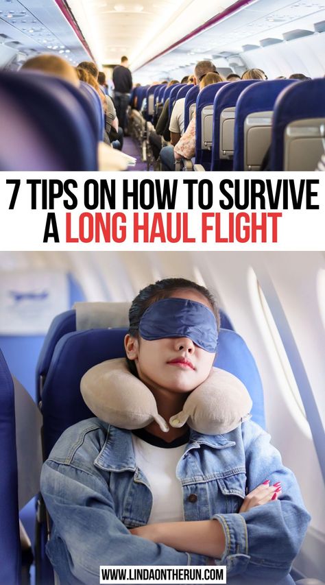 7 Tips on How to Survive a Long Haul Flight What To Do On A Long Plane Ride, Plane Ride Tips, Long Plane Ride Essentials, Long Plane Ride, Long Haul Flight Tips, Flight Hacks, Long Haul Flight Essentials, Flying Tips, Surviving Long Flights