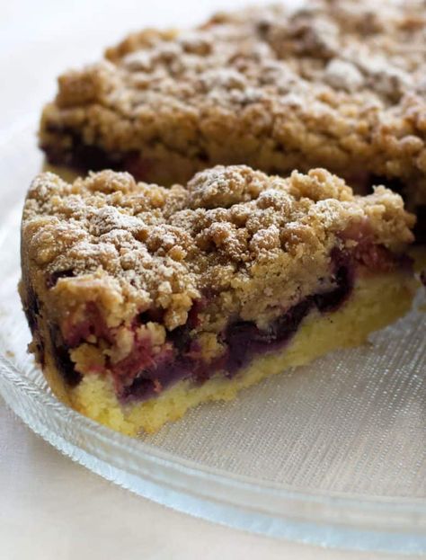 Rhubarb Blueberry Recipes, Rhubarb Desserts Recipes, Rhubarb Coffee Cakes, Blueberry Rhubarb, Rhubarb Cobbler, Streusel Cake, Rhubarb Desserts, Rhubarb Cake, Moist Cake