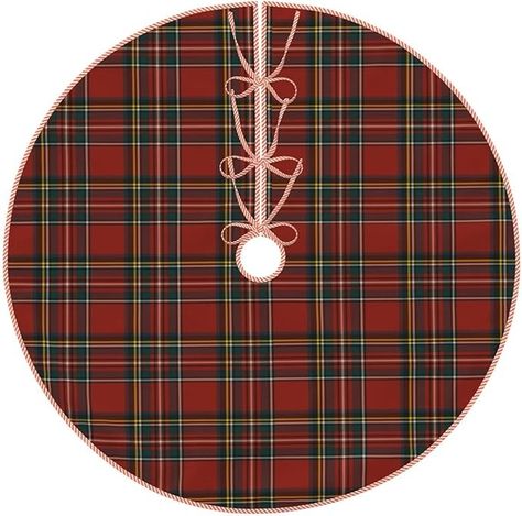 Amazon.com: Christmas Tree Skirt Linen Royal Stewart Tartan Classic Red Scottish Plaid Xmas Tree Skirt Decorations Christmas Tree Mat for Christmas Party-36 : Home & Kitchen Rustic Christmas Tree Skirts, Scottish Decor, Plaid Tree Skirt, Christmas Tree Mat, Xmas Tree Skirts, Royal Stewart Tartan, Farmhouse Style Christmas, Skirt Linen, Buy Christmas Tree