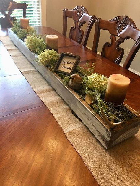 Rectangle Table Centerpieces, Coffee Table Centerpiece Ideas, Table Design Modern, Dining Table Decor Centerpiece, Farm Table Decor, Coffee Table Arrangements, Table Centerpiece Ideas, Coffee Table Centerpiece, Table Centerpiece Flower