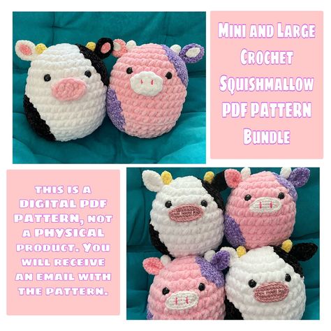 This Patterns & Blueprints item by VibesCrochetCo has 2127 favorites from Etsy shoppers. Ships from United States. Listed on 16 Nov, 2023 Cow Crochet Pattern, Cow Crochet, Confection Au Crochet, Crochet Mermaid, Crochet Dinosaur, Plushie Patterns, Crochet Cow, Fun Crochet Projects, Crochet Diy