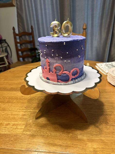 Celebrating 30th Birthday Disney inspired Castle Cake 30th Birthday Disney, Wilton Buttercream Recipe, 30th Birthday Cake, Castle Cake, Birthday Disney, Buttercream Recipe, Disney Inspired, 30th Birthday, Birthday Cakes