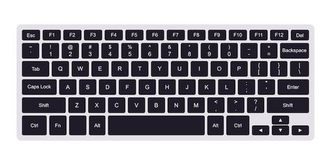 Teclado qwerty de computadora portátil c... | Premium Vector #Freepik #vector #teclado #teclado-computadora #fondo-computadora #computadora The Black Keys, Laptop Keyboard, Computer Keyboard, Kenya, Premium Vector, Png Images, Keyboard, Computer, Rainbow