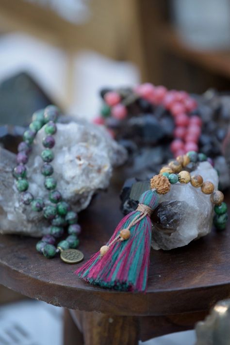 Mala Beads Meaning by Color and Their Spiritual Significance — World Spirit Crystals Mala Beads Meaning, Spirit Crystals, Beads Meaning, 108 Mala Beads, Spiritual Tools, Rose Quartz Beads, Crystals In The Home, Crystal Meanings, Meditation Practices