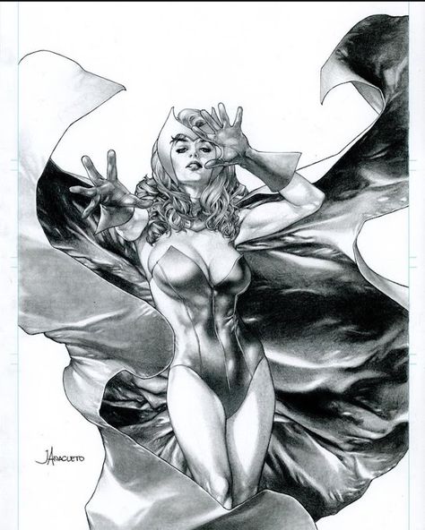 Scarlet Witch Art, Jay Anacleto, Black And White Comics, Horror Monsters, Witch Art, Geek Culture, Disney Plus, Ghost Stories, Scarlet Witch