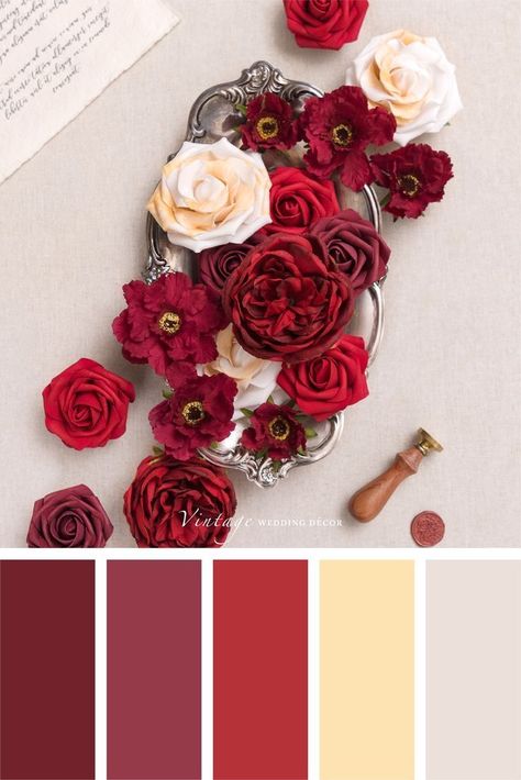 Dusty Rose Wedding Colors, Red Colour Palette, Color Schemes Colour Palettes, Fall Color Palette, Inspiration Photo, Color Palate, Color Palette Design, Color Balance, Color Inspo