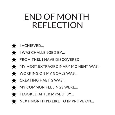 Dream Life Questions, Monthly Reflection Questions, End Of Month Quotes, Wheel Of The Year 2024, End Of Month Journal Prompts, 5min Journal, End Of The Month Reflection, End Of Week Reflection, 2023 Reflection