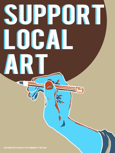 I want to be able to buy amateur art to help others get started Business Poster, Support Local Business, Support Local Artists, Local Art, Fiction Novels, Local Business, Alternative Rock, Coming Of Age, Support Local