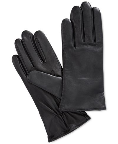 Charter Club leather gloves (gift) {December 2016} Black Leather Gloves Women, Leather Gloves Women, Tech Gloves, Gloves Women, Black Leather Gloves, Womens Cashmere, Touch Screen Gloves, Black Fleece, Charter Club