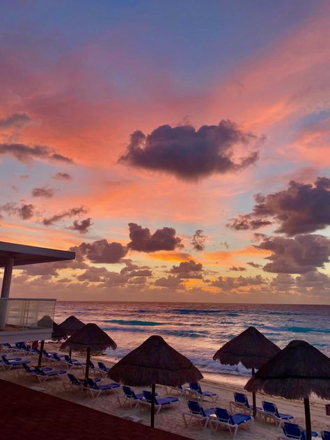 Beach vacation sunrise morning colors clouds water pretty views cabana vacation corona 
cation Cancun Mexico Aesthetic Night, Mexico Sunrise, Mexico Sunset, Cancun Beach, Cancun Beach Pictures, Mexico Beach Aesthetic, Cancun Aesthetic, Cancun Mexico Aesthetic, Cancun Sunset