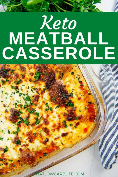 Low Carb Meatball Casserole, Keto Meatball Casserole, Frozen Meatball Recipes, Keto Meatballs, Meatball Dinner, Meatball Casserole, Low Carb Meatballs, Keto Casserole, Low Carb Casseroles