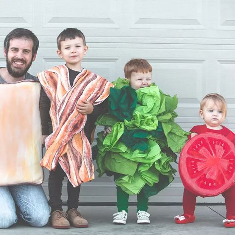 Sandwich Costume, Group Halloween Ideas, Work Halloween Costume, Peanut Costume, Halloween Diy Costumes, Sew Halloween Costume, Halloween Family Costumes, Group Costume Ideas, Best Halloween Costumes Ever