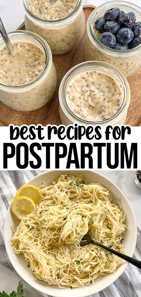 homemade food for postpartum moms. Post Partum Dinner, Freezer Prep Snacks, Postpartum Meal Prep Ideas, Postpartum Recipes Freezer, Simple Postpartum Meals, Lactose Free Freezer Meals, Easy Post Partum Meal, Freezer Meals Make Ahead Dairy Free, Post Partum Lunch Ideas Easy