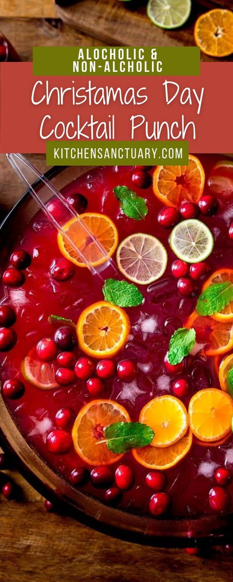 Punch With Prosecco, Best Christmas Drinks, Hot Christmas Drinks, Traditional Christmas Drinks, Mexican Cocktail, Cocktail Punch, Drinks To Try, Christmas Punch Recipes, Holiday Punch