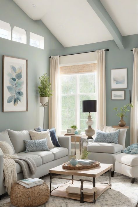 Are you ready to elevate your space with a touch of Majestic Beauty? Dive into the top paint color for 2024, Great Falls (SW 6495), and discover daily interior designer routines to enhance your home décor! #Ad #homedecor #homedesign #wallpaints2024 #Painthome #interiorarchitecture Wall Colors Green Living Room Colors Bright Living Room Colors Apartment Renovation Living room Remodeling Modern Paint Colors 2024 Living Room Paint Sherwin Williams Color Ideas, Living Room Color Scheme Ideas Bright, 2 Tone Living Room Walls Paint Colors, Bright Living Room Paint Color Ideas, Calming Paint Colors For Living Room, Interior Design Living Room Colors, Living Room Paint Color Ideas Blue, Living Room Walls Paint Colors, Small Living Room Colors