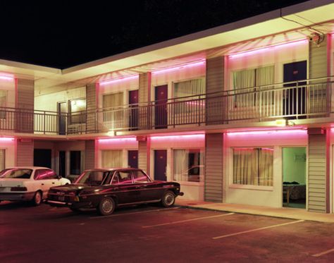 Neon Noir, Foto Art, Small Towns, At Night, Alaska, Neon, Apartment, California, Exterior