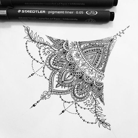 Sternum Tattoo Design, Tattoo Designer, Underboob Tattoo, Muster Tattoos, Geniale Tattoos, Lace Tattoo, Sternum Tattoo, Custom Tattoo Design, Mandala Tattoo