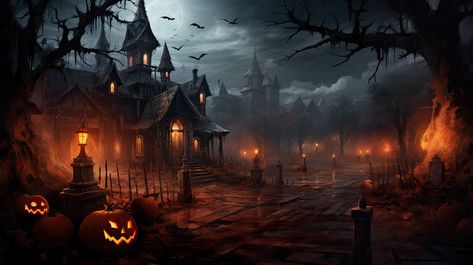 Halloween wallpaper Creepy Keyboard Wallpaper, Fb Cover Photos Halloween, Halloween Facebook Banner, Halloween Google Slides, Halloween Backgrounds Horizontal, Halloween Backgrounds Landscape, Halloween Background Horizontal, Laptop Wallpaper Halloween Aesthetic, Halloween Landscape Wallpaper