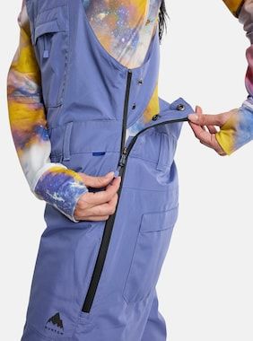 Women's Burton Avalon GORE-TEX 2L Bib Pants | Burton.com Winter 2024 US High Waisted Overalls, Snowboard Bibs, Element Skateboards, Ski Bibs, Gore Tex Fabric, Skateboard Bearings, Burton Women, Womens Snowboard, Hip Pads