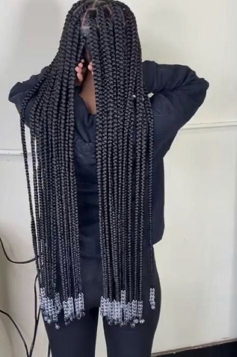 Cute Box Braids, Big Box Braids Hairstyles, Girl Braided Hairstyles, Long Box Braids, Cute Braided Hairstyles, Box Braids Hairstyles For Black Women, Cute Box Braids Hairstyles, Braided Cornrow Hairstyles, Quick Braided Hairstyles