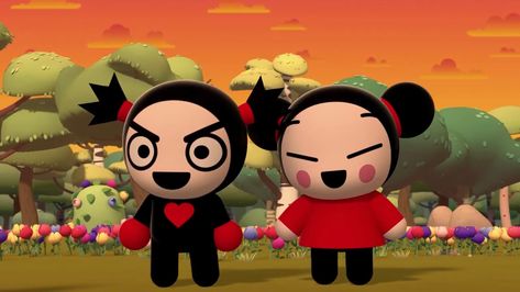 pucca and garu Pucca Laptop Wallpaper, Puca And Garu Matching Icons, Pucca Banner, Pucca X Garu Wallpaper, Pucca And Garu Wallpapers, Pucca And Garu Matching Pfp, Pucca And Garu Matching Icons, Garu And Pucca, Puca And Garu