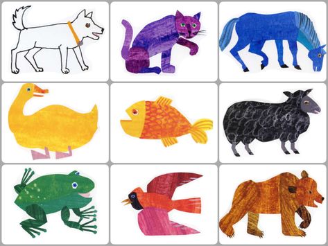 Brown Bear Printables, Brown Bear Brown Bear Activities, Brown Bear Book, Eric Carle Classroom, Eric Carle Activities, Brown Bear Brown Bear, Early Childhood Centre, Animal Templates, Felt Stories