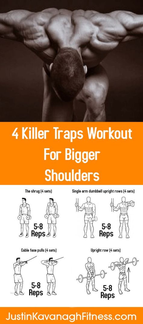 Trap Workout, Bigger Shoulders, Traps Workout, Workout Man, Men Tips, Killer Workouts, Fitness Photoshoot, Workout Chart, Chest Workouts