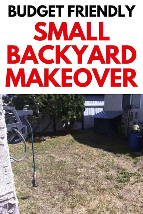 Budget friendly small backyard idea if you're looking for how to upgrade small backyard for cheap. All it took was 5 days for this backyard makeover before and after. Small Backyard Makeover, Backyard Makeover On A Budget, Backyard Getaway, Cheap Garden, Garden Retreat, Gravel Patio, Makeover Before And After, Patio Planters, Garden Makeover