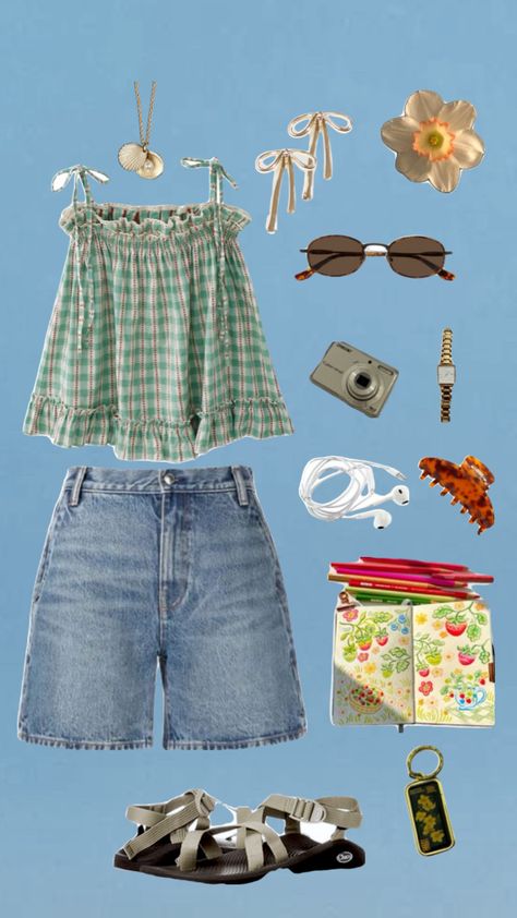 Summer Camp Outfit Ideas, Abbycore Outfits, Maine Outfits, Summer Camp Aesthetic Outfits, Camp Counselor Outfit, Camp Fits, Church Camp Outfits, Summer Modest Outfits, Summer Camp Outfits