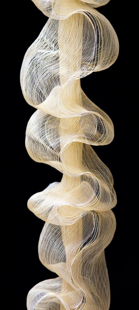 Ruffle. Peggy Osterkamp Ocean Moodboard, White Sculpture, Textile Sculpture, Art Appliqué, Texture Inspiration, 3d Studio, Textile Fiber Art, Abstract Sculpture, Kraken