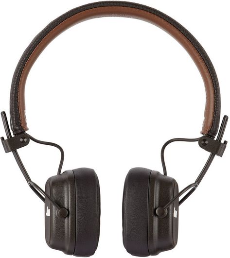 Marshall Brown Major IV Wireless Headphones Marshall Major Iv, Retro Headphone, Marshall Headphones, Marshall Major, Leather Headphones, Brown Accessories, Leather Headbands, Audio Accessories, Phone Icon