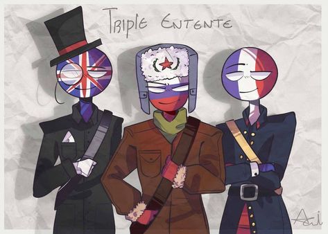 Triple Entente, Paper Background, Captain America, Fictional Characters, Art