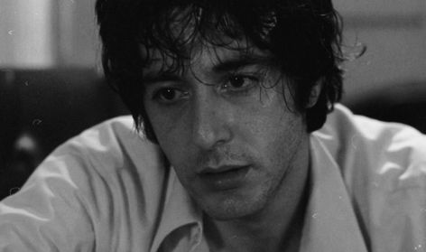 Al Pacino Dog Day Afternoon, Dog Day Afternoon, Dog Day, Al Pacino, White Shirt, A Black, A Man, Black And White, Hair