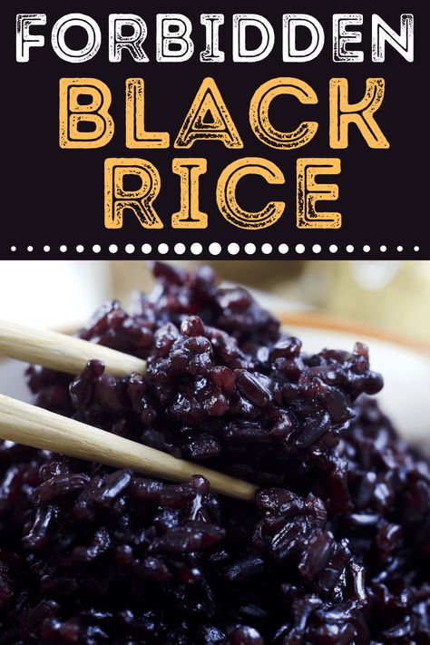 Black Sweet Rice Recipe, Black Rice Dishes, Asian Black Rice Recipe, Black Rice Recipe Side Dishes, Italian Black Rice Recipe, Korean Black Rice Recipe, Black Fried Rice, Riceberry Rice Recipe, Mixed Rice Recipes